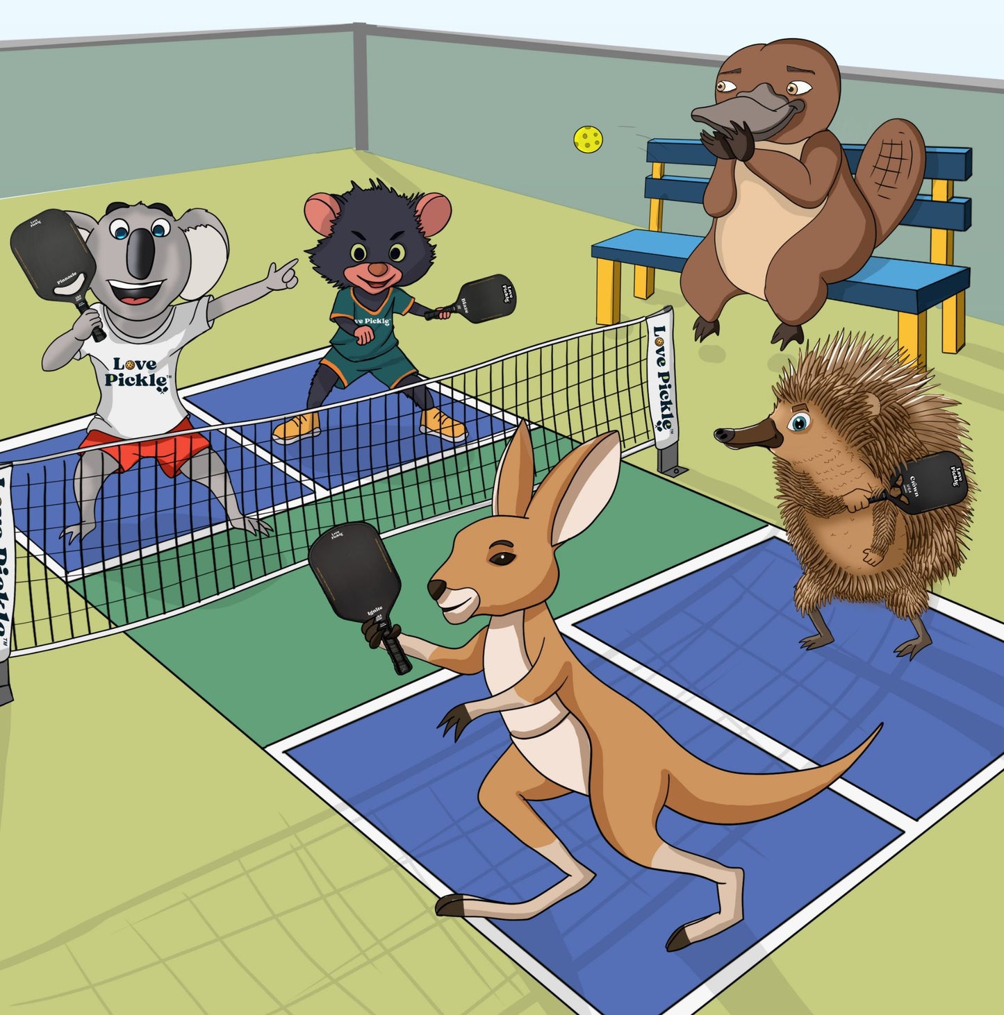 Love Pickle Children's Book - Pete the Platypus Discovers the Joys Of Pickleball