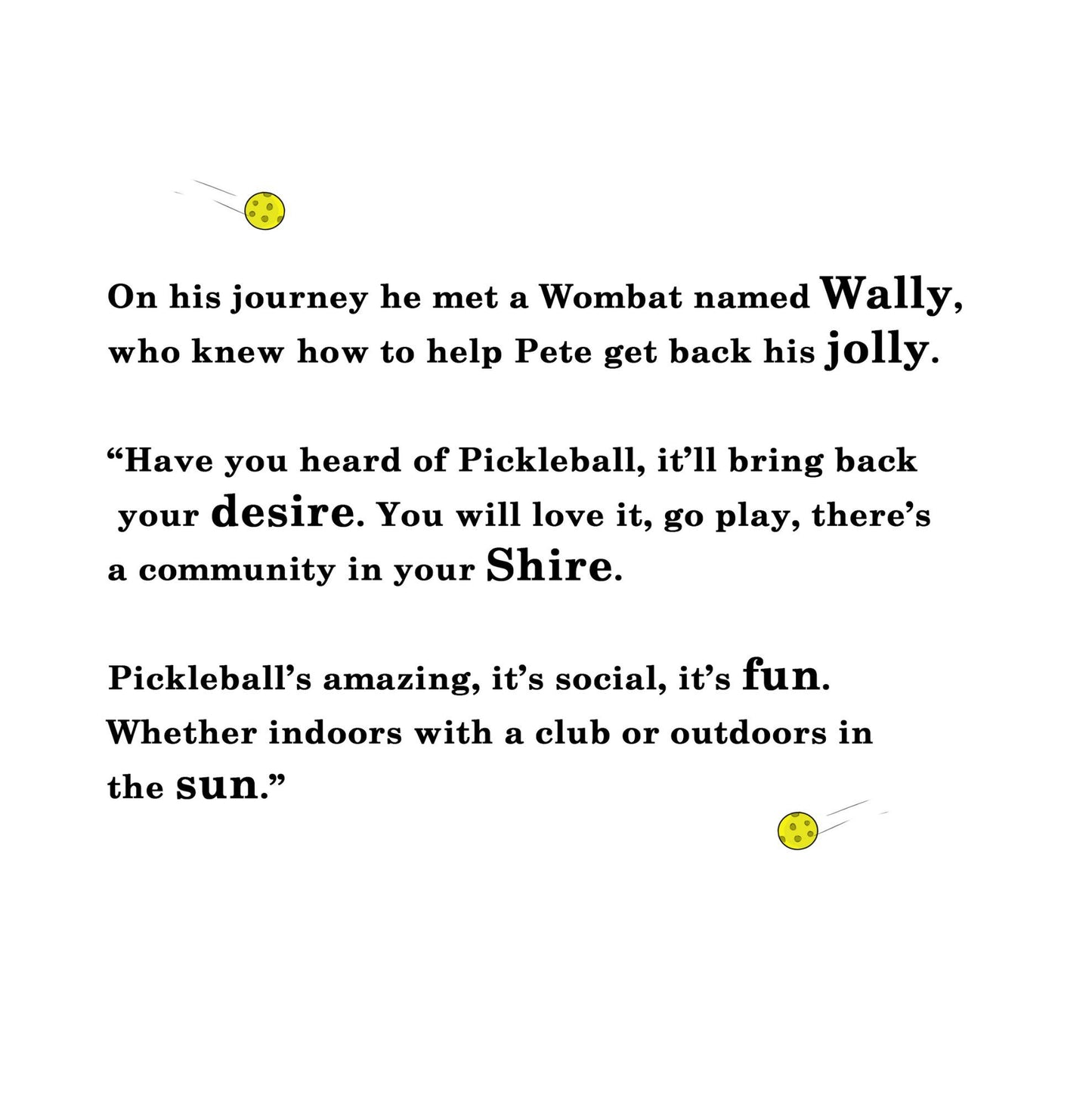 Love Pickle Children's Book - Pete the Platypus Discovers the Joys Of Pickleball
