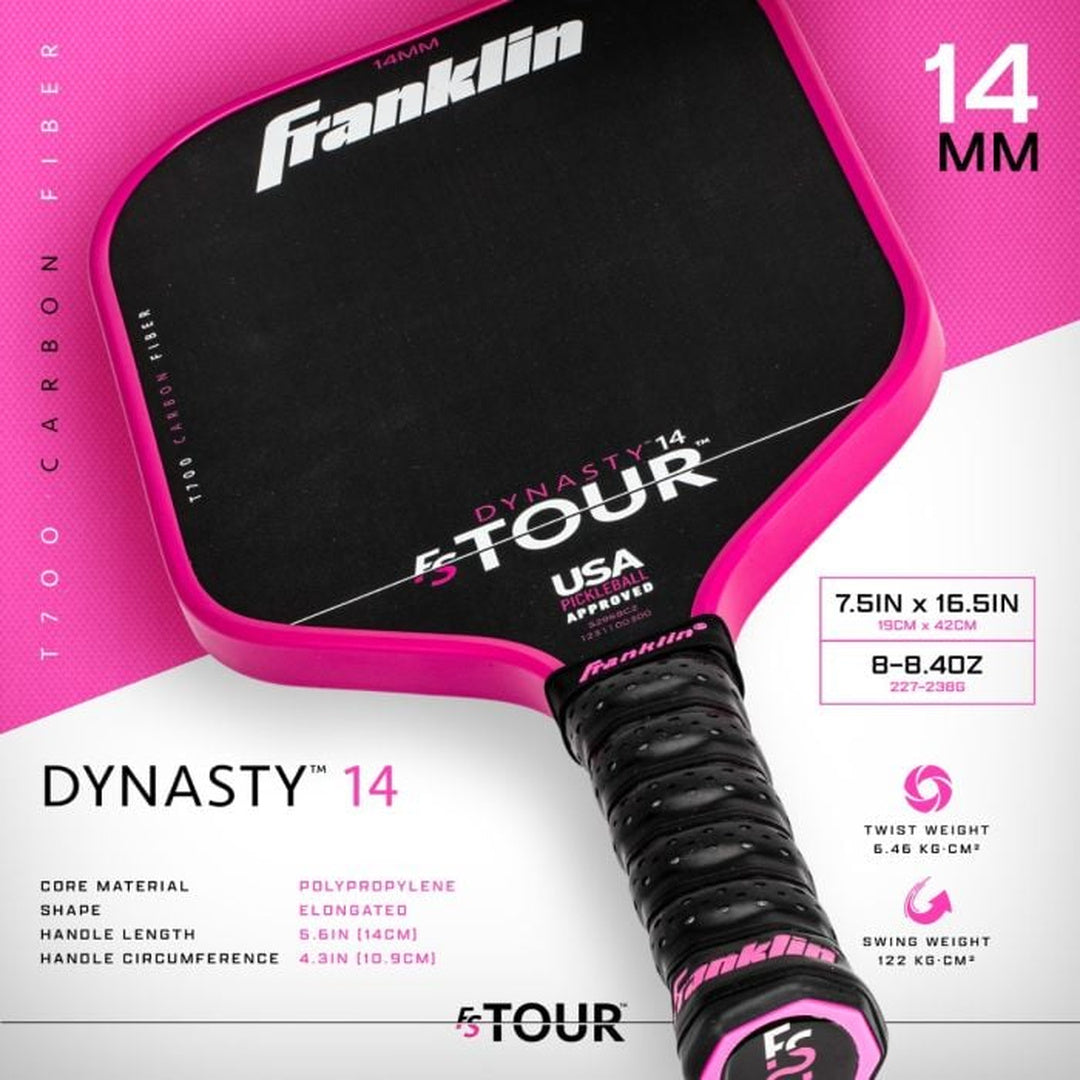 FS Tour Pickleball Paddle Series - Dynasty 14mm - Pink