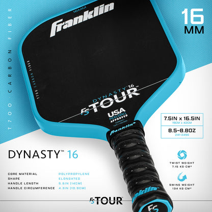 FS Tour Pickleball Paddle Series - Dynasty 16mm - Blue