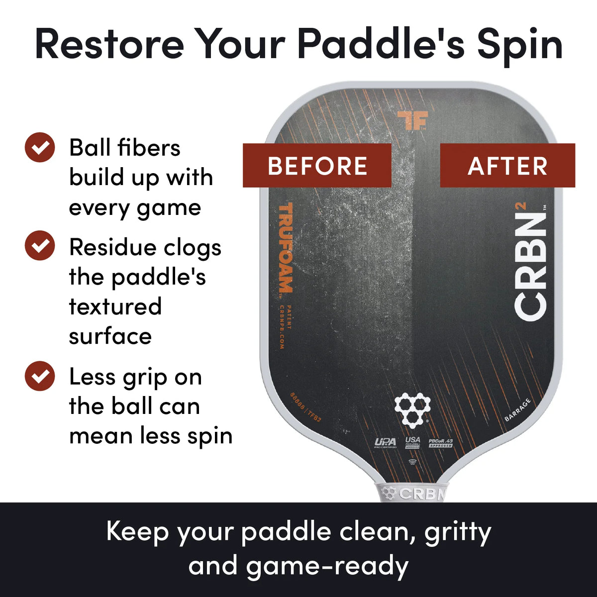 CRBN Pickleball Paddle Eraser™