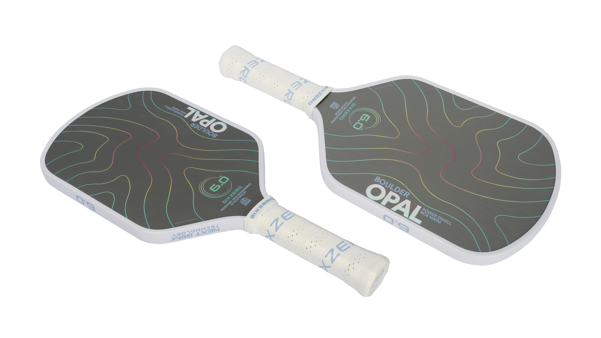 Six Zero Boulder Opal paddle with Sharkskin carbon surface
