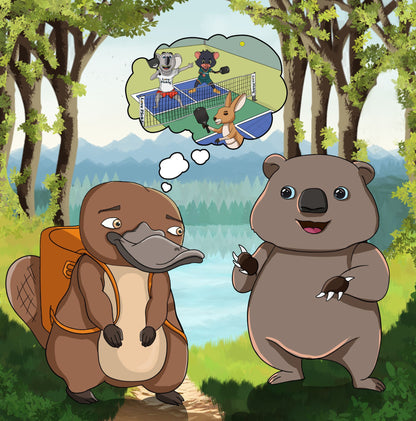 Love Pickle Children's Book - Pete the Platypus Discovers the Joys Of Pickleball