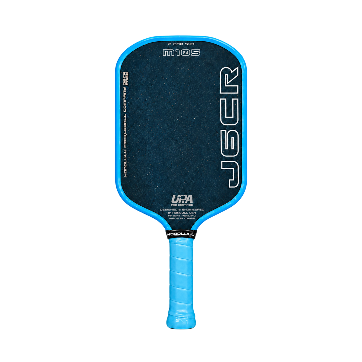 Honolulu J6CR M105 Crystal Blue pickleball paddle