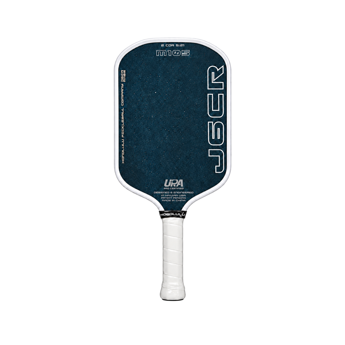 White colour option of the Honolulu J6CR M 105 Crystal Blue paddle